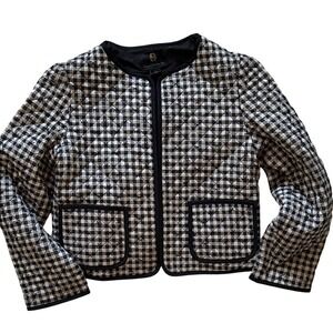 House of Harlow 1960 Black and White Quilted Women's Jacket Size Large NWOT